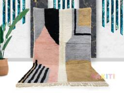 Modern Pattern Rug- Moroccan Authentic Handmade Rug - Genuine Wool Made To Order- Berber Style- Worldwide Shipping- Shag Area Rug - thumbnail 1