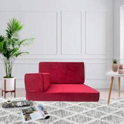Handmade Velvet Floor Sofa Set - Bohemian Style Lounge Seating - thumbnail 3