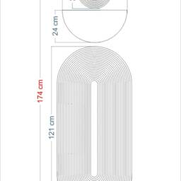 Sale Geometric Wall Decals Abstract Circle Vinyl Stickers - thumbnail 2