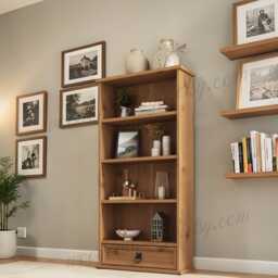 Mexican Pine Bookshelf Bookcase Storage Wooden Shelves Room Decor Space Saver Unit