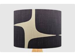 Retro Black Cream Lampshade, Table Floor Lamp/Ceiling Pendant, Small Medium Large, 20cm 25cm 30cm 35cm 40cm, UK Fabric Light Shade