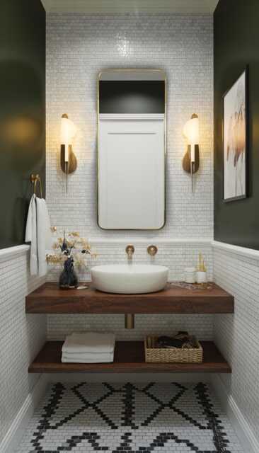 Handmade Unlacquered Brass Wall Mirror Modern Gold Rectangular Mirror - image 1
