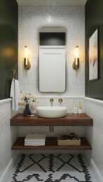 Handmade Unlacquered Brass Wall Mirror Modern Gold Rectangular Mirror - thumbnail 1