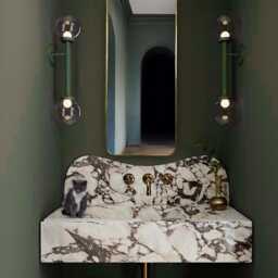 Handmade Unlacquered Brass Wall Mirror Modern Gold Rectangular Mirror - thumbnail 2