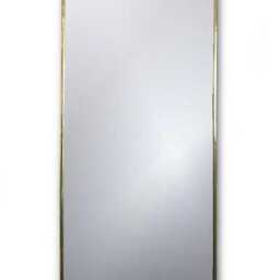 Handmade Unlacquered Brass Wall Mirror Modern Gold Rectangular Mirror - thumbnail 3