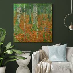 Gustav Klimt Birch Forest Print - Wrapped Canvas Or Photo Poster - thumbnail 2