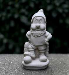 Garden Gnome Sculpture Concrete Playful Football Pixie Statue Outdoor Soccer Troll Ornament Front Door Decoration Gnome Lover Gift Yard Art - thumbnail 1