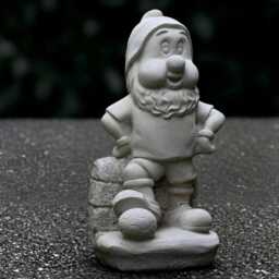 Garden Gnome Sculpture Concrete Playful Football Pixie Statue Outdoor Soccer Troll Ornament Front Door Decoration Gnome Lover Gift Yard Art - thumbnail 3