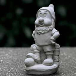 Garden Gnome Sculpture Concrete Playful Football Pixie Statue Outdoor Soccer Troll Ornament Front Door Decoration Gnome Lover Gift Yard Art - thumbnail 2