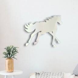 Horse Acrylic Mirror Wall Art Personalized Engraving Options - thumbnail 3