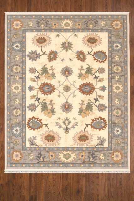 Hand Knotted Indo Shabargan Wool Rug, Pink Multicolor Antique Gabbeh - image 1
