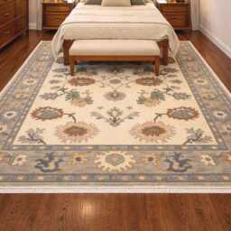 Hand Knotted Indo Shabargan Wool Rug, Pink Multicolor Antique Gabbeh - thumbnail 2
