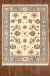Hand Knotted Indo Shabargan Wool Rug, Pink Multicolor Antique Gabbeh - thumbnail 1