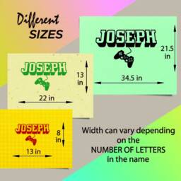 In-Style Decals Wall Vinyl Decal Home Decor Art Sticker 3D Custom Name Boy Girl Gamer Controller Video Game Computer Games Room Design 2443 - thumbnail 2