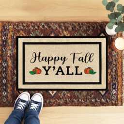 Fall Vibes At Your Doorstep - Personalized Happy Doormat - thumbnail 2