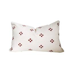 Throw Pillow Cover, Rust Taupe Peach Pillow, Modern Farmhouse Boho Decorative Soft Cotton Bohemian Sofa - thumbnail 3