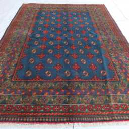 5'3x7'11 Ft Afghan New Akhcha Handmade Area Rug, High Pile Rug Turkmen Bokhara Rug Living Room Tribal Bedroom Office - thumbnail 2