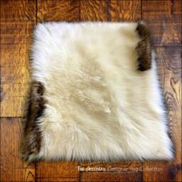 Faux Fur Shag Sheepskin Throw Rug - Shaggy Soft Thick Coyote Wolf Trimmed Rectangle Carpet Accents Designer Rugs Usa - thumbnail 1