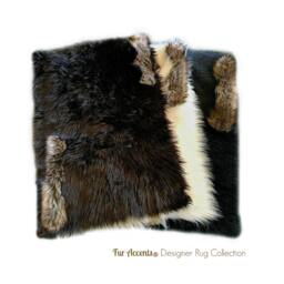 Faux Fur Shag Sheepskin Throw Rug - Shaggy Soft Thick Coyote Wolf Trimmed Rectangle Carpet Accents Designer Rugs Usa - thumbnail 4