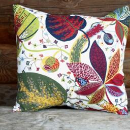 Leaf Print Pillow Cover Modern Autumn Accent - thumbnail 3