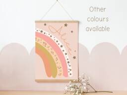 Personalised Girls Flower Rainbow For Room, Nursery Or Playroom - Print Only - thumbnail 1