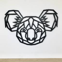 Geometric Koala Head - Wooden Wall Art Home Nursery