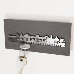 St. Petersburg Skyline Key Rack - Russian Museum, Aurora, Steel Silhouette - thumbnail 2