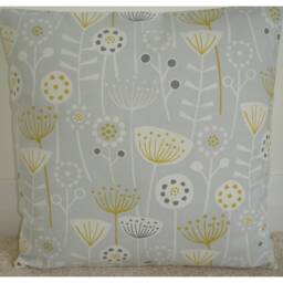 Pillow Cover Yellow & Grey Cushion Case Sham Slip Pillowcase Mustard Ochre Gray Retro Mcm Contemporary Atomic Scandinavian Seedheads 16 - thumbnail 1