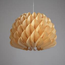 Chandelier-Maple Dahlia Pendant Light-Lighting-Wood Light-Ceiling Light-Hanging Lamp-Rustic Lighting - thumbnail 2