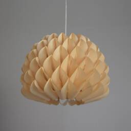 Chandelier-Maple Dahlia Pendant Light-Lighting-Wood Light-Ceiling Light-Hanging Lamp-Rustic Lighting - thumbnail 3
