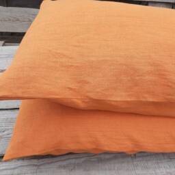 Linen Pillow Cases Set Of 2 Soft Natural Pillowcases, Envelope Closure, Home Bedding - thumbnail 3