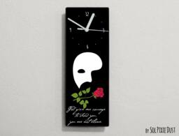 Phantom Of The Opera Quotes - God Give Me Courage To Show You, You Are Not Alone Wall Clock