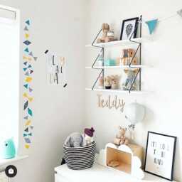 Triangle Wall Decals For Kids Rooms, Boho Stickers, Monochrome Home Decor, Neutral Nursery Removable Art, Peel & Stick - thumbnail 2