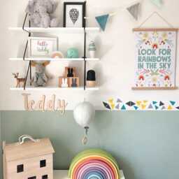 Triangle Wall Decals For Kids Rooms, Boho Stickers, Monochrome Home Decor, Neutral Nursery Removable Art, Peel & Stick - thumbnail 1