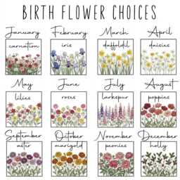 Personalized Book Lamp With Name, Custom Birth Flower Night Light, Watercolor Month Floral Wooden Lamp, Reading - thumbnail 2