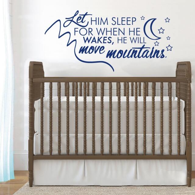Move Mountains Vinyl Wall Decal, Boy's Nursery Decor - image 1