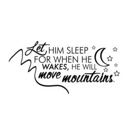 Move Mountains Vinyl Wall Decal, Boy's Nursery Decor - thumbnail 3