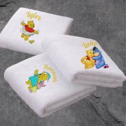 Embroidered 100% Cotton Towels, Personalised Gift - thumbnail 2