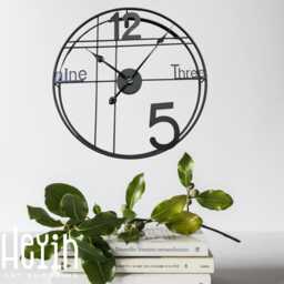 60cm - 23.6-Inch Super Silent Minimalist Modern Wall Clock, Large Handmade - thumbnail 2