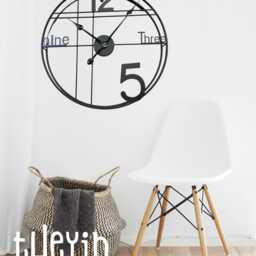 60cm - 23.6-Inch Super Silent Minimalist Modern Wall Clock, Large Handmade - thumbnail 3