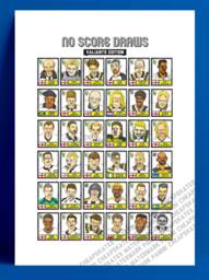 Port Vale - No Score Draws Valiants Edition A3 Print Of 36 Hand-Drawn Panini-style Pvfc Legends Cheapskate Football Art - thumbnail 1