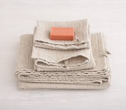 Linen Waffle Towels, Hand Towel, Face Body Bath Towel - thumbnail 1