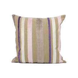 Designers Guild - Trasimeno Blossom Luxurious Cut Velvet Striped Cushion Cover Handmade Throw Pillow Designer Home D??cor - thumbnail 2