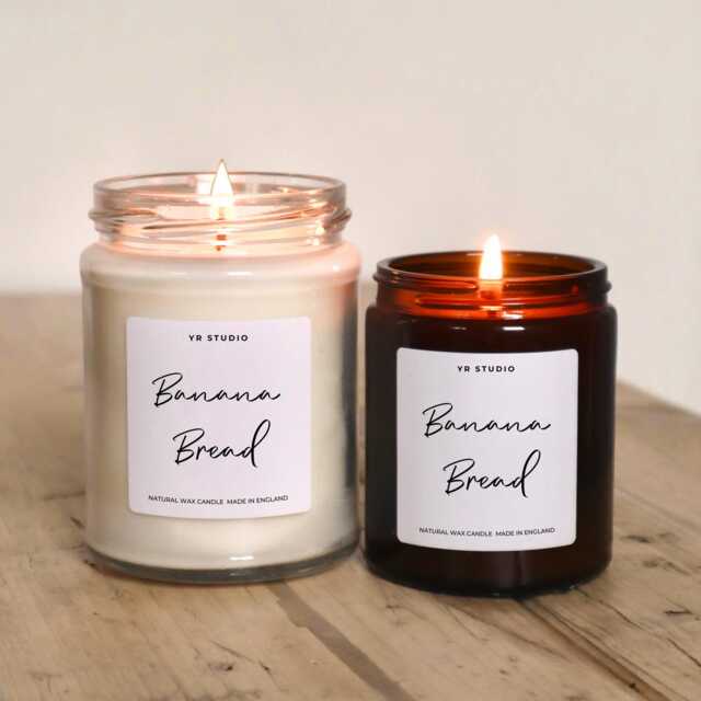 Banana Bread Candle Decor, Autumn & Halloween Candle Decor, Cosy Bakery Yr Studio Candle, Home Decor UK - image 1