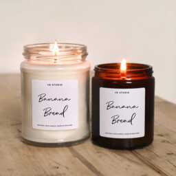 Banana Bread Candle Decor, Autumn & Halloween Candle Decor, Cosy Bakery Yr Studio Candle, Home Decor UK - thumbnail 1