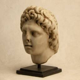 Head Of Alexander The Great, Reproduction, Handmade Classical Art, Sculpture, Gift For Historians - thumbnail 3