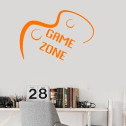 Wall Vinyl Decal Children's Room Decor Game Zone Computer Gaming Joysticks Decoration - #1109Di - thumbnail 2