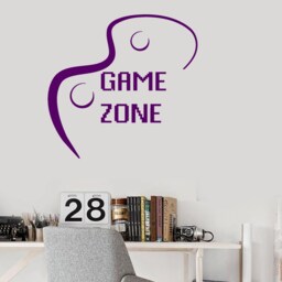 Wall Vinyl Decal Children's Room Decor Game Zone Computer Gaming Joysticks Decoration - #1109Di - thumbnail 3