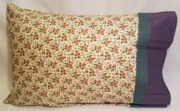 Purple, Blue, & Pink Floral Standard/Queen Pillowcase