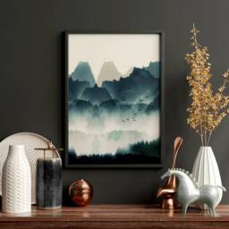 Home Decor Wall Art, Hanging Set X 3 Prints, Office Decor, Living Room Wall Art Prints, Minimalist Gallery - thumbnail 3